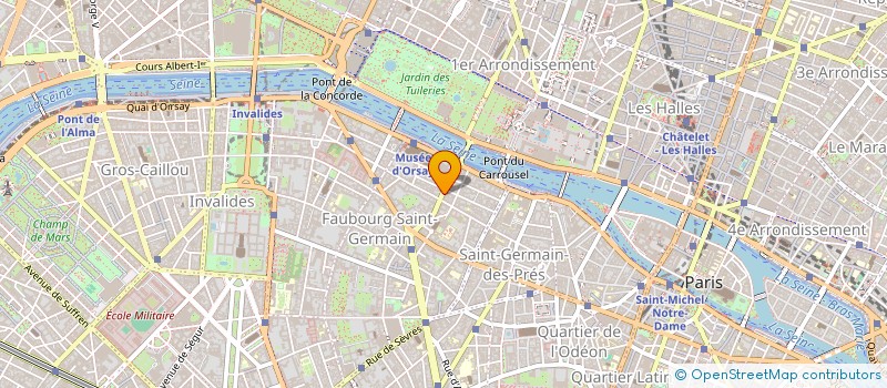 localisation de l'entreprise H DE M à PARIS