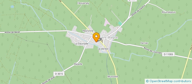 localisation de l'entreprise H.DECORS  SAINT-MAGNE