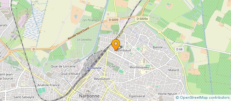 localisation de l'entreprise H.DEMEL'O  NARBONNE