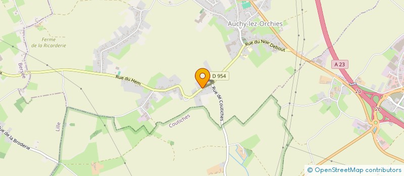 localisation de l'entreprise H.DESIGN  AUCHY-LEZ-ORCHIES