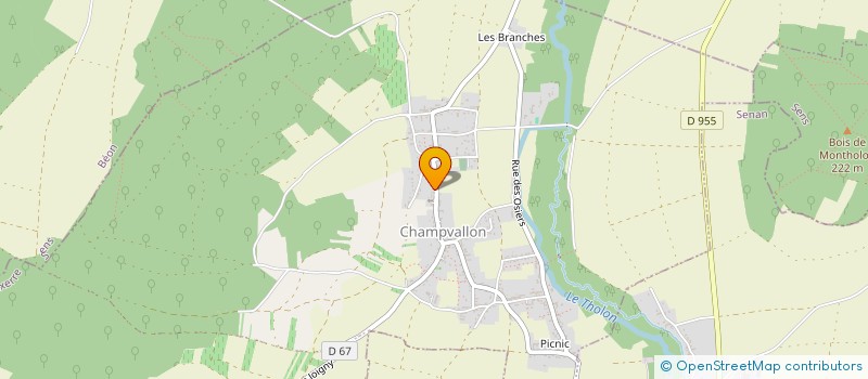 localisation de l'entreprise H DEUX O à MONTHOLON