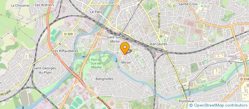 localisation de l'entreprise H-DEUX-O  LE MANS