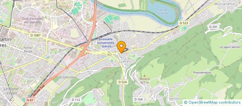 localisation de l'entreprise H-DSP  GIERES