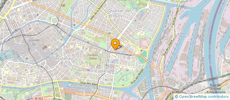 localisation de l'entreprise H.E.C.  STRASBOURG