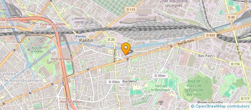 localisation de l'entreprise H.E.C  PANTIN