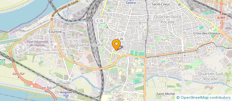 localisation de l'entreprise H.E CONSTRUCTION  AVIGNON