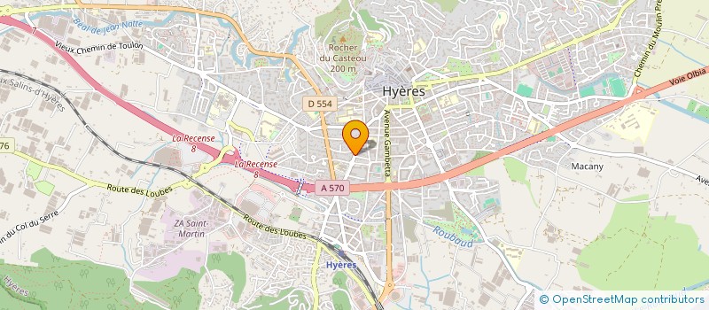 localisation de l'entreprise H E G à HYERES