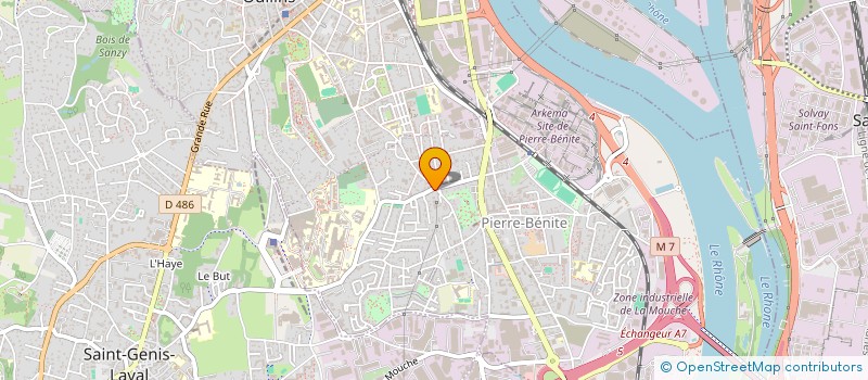 localisation de l'entreprise H.E. IMMO  OULLINS-PIERRE-BENITE