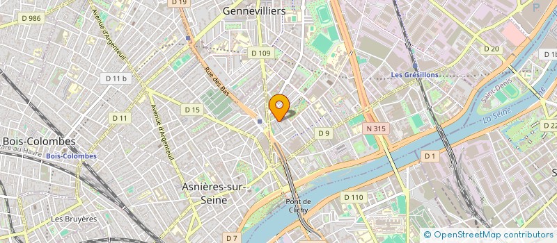 localisation de l'entreprise H&E IT CONSULTING  GENNEVILLIERS