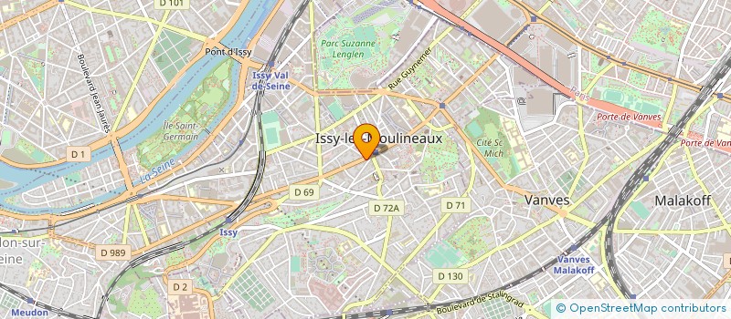 localisation de l'entreprise H.E.J à ISSY-LES-MOULINEAUX