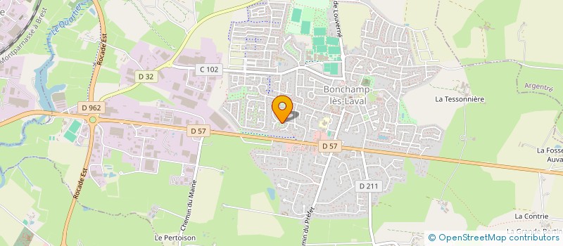 localisation de l'entreprise H.E.L.  BONCHAMP-LES-LAVAL