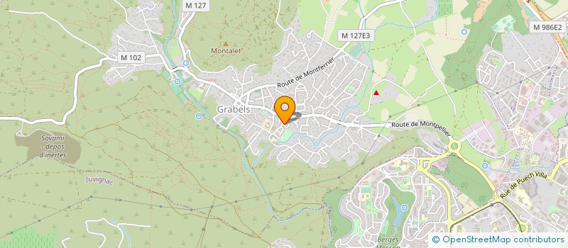 localisation de l'entreprise H E M CONSTRUCTION  GRABELS