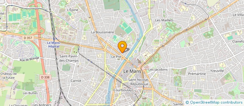 localisation de l'entreprise H.E.P.  LE MANS