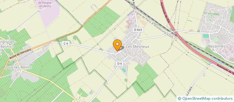 localisation de l'entreprise H.E. REIMS  LES MESNEUX