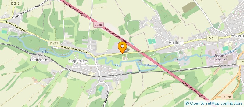 localisation de l'entreprise H E S T I A  ESQUERDES