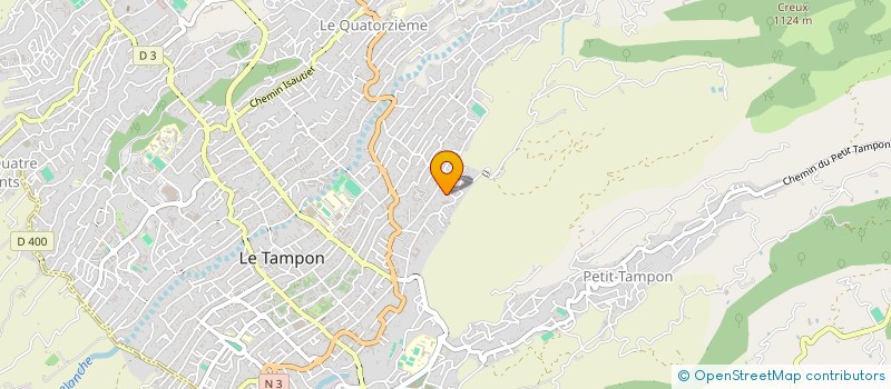 localisation de l'entreprise H.E TRANSPORT & TERRASSEMENT  LE TAMPON