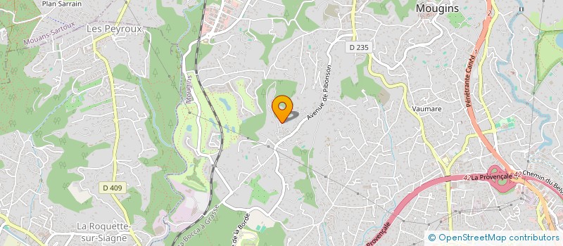 localisation de l'entreprise H. EDGE FINANCE  MOUGINS