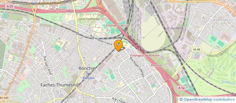 localisation de l'entreprise H ELEC à RONCHIN