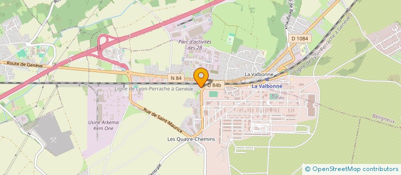 localisation de l'entreprise H.ELEC  DECINES-CHARPIEU