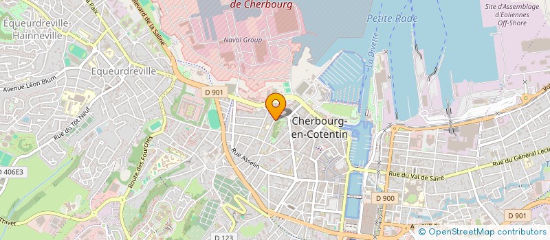 localisation de l'entreprise H-ELEC  CHERBOURG-EN-COTENTIN