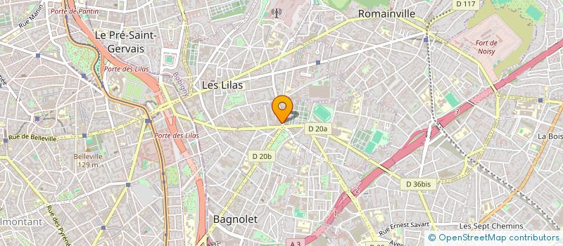 localisation de l'entreprise H EQUIPEMENT à BAGNOLET