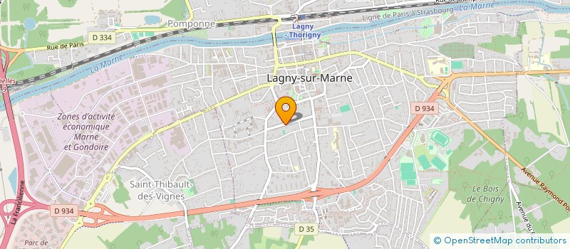 localisation de l'entreprise H ESTATE  LAGNY-SUR-MARNE