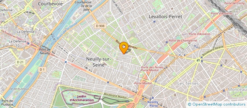 localisation de l'entreprise H-ESTHETIC à NEUILLY-SUR-SEINE