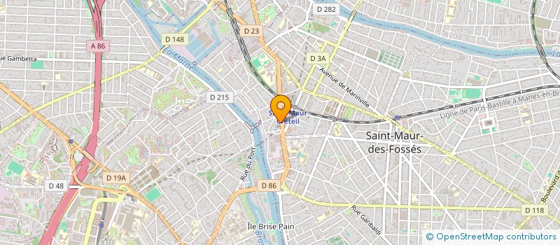 localisation de l'entreprise H ET C IMMOBILIER  SAINT-MAUR-DES-FOSSES