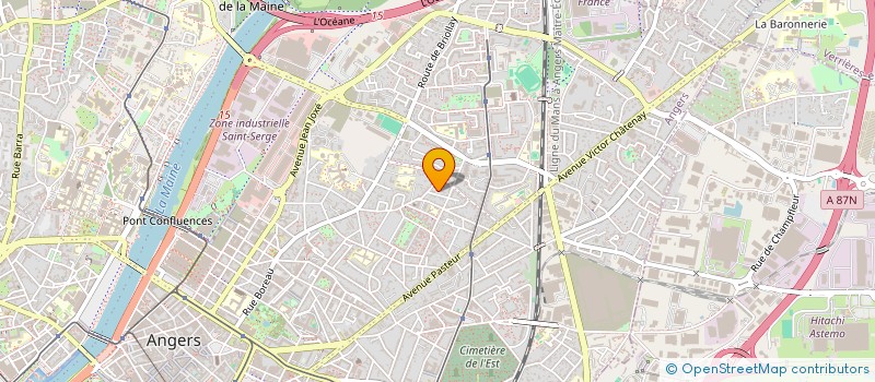 localisation de l'entreprise H ET D CONSTRUCTIONS  ANGERS