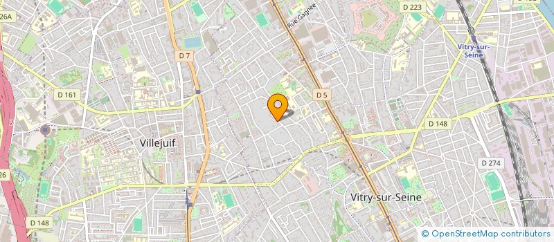 localisation de l'entreprise H ET FILS  VITRY-SUR-SEINE