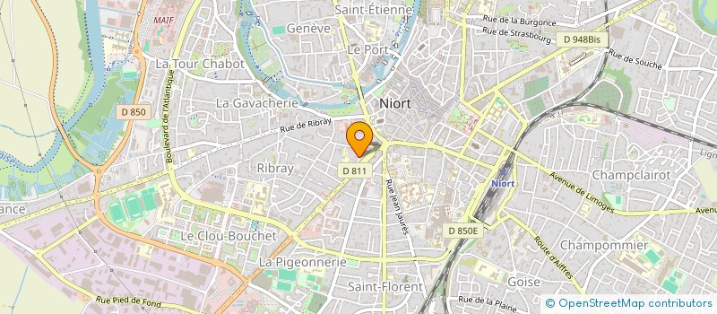 localisation de l'entreprise H ET H  NIORT