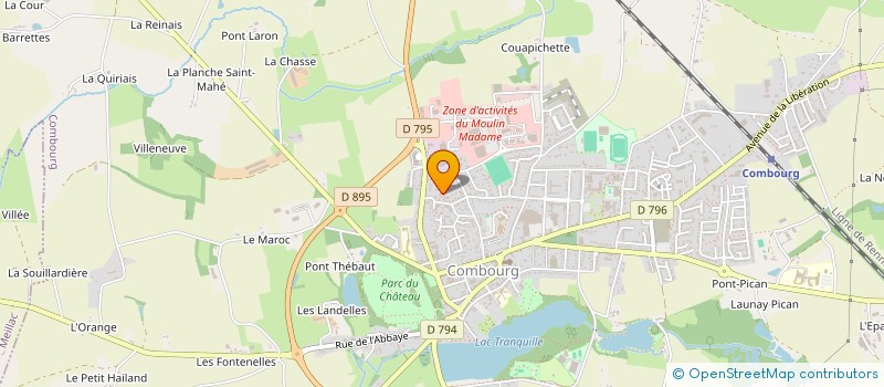 localisation de l'entreprise H ET M  COMBOURG