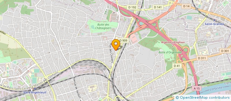 localisation de l'entreprise H ET M GESTION  ARGENTEUIL