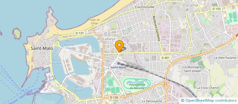 localisation de l'entreprise H ET M SARL à SAINT-MALO