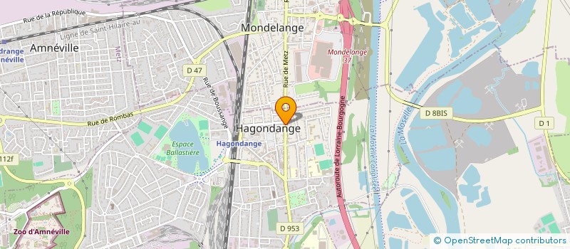 localisation de l'entreprise H ET MH 1 à HAGONDANGE
