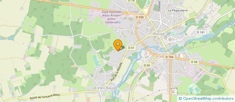 localisation de l'entreprise H ET P COSMETIQUES  BAUGE-EN-ANJOU