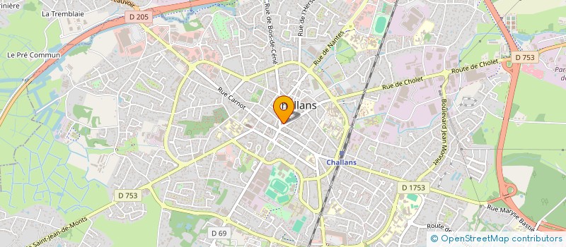 localisation de l'entreprise H ET R PINON à CHALLANS