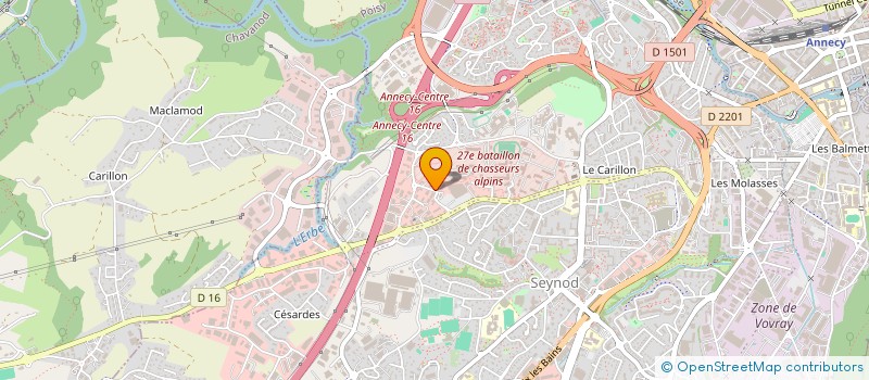 localisation de l'entreprise H ET V  ANNECY