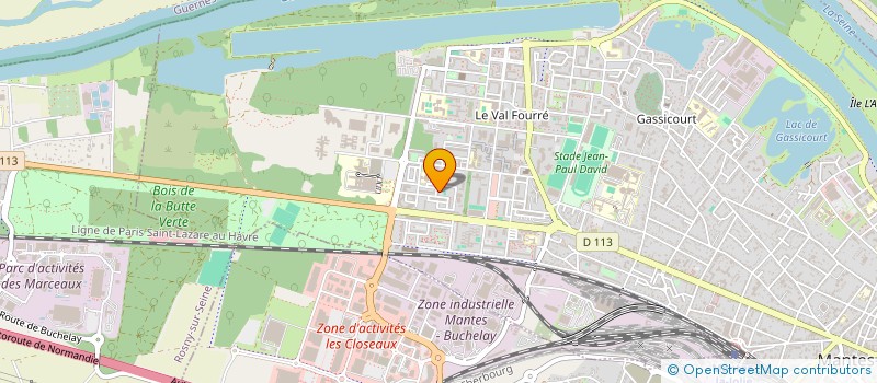 localisation de l'entreprise H. ETANCHE 78  MANTES-LA-JOLIE