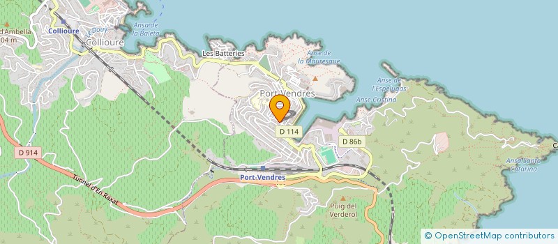 localisation de l'entreprise H.F  PORT-VENDRES