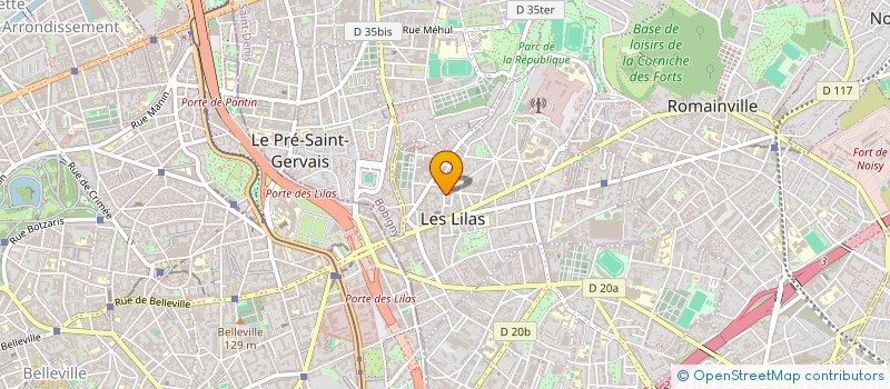 localisation de l'entreprise H&F à LES LILAS