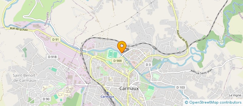 localisation de l'entreprise H & F  CARMAUX