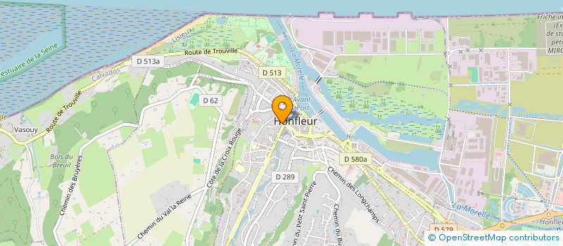 localisation de l'entreprise H.F.A à HONFLEUR