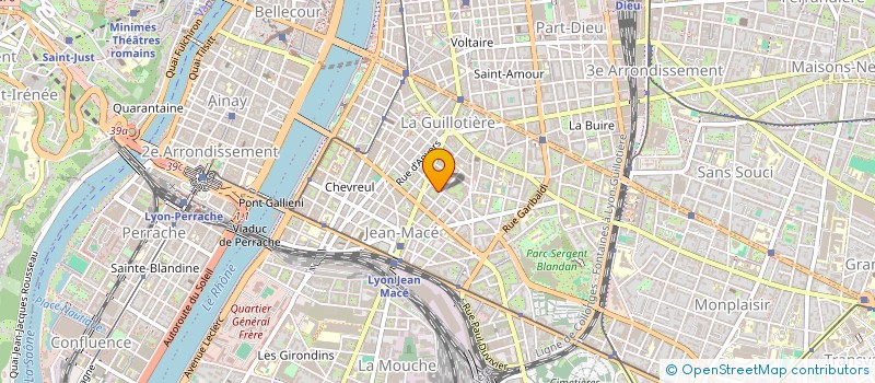 localisation de l'entreprise H F B  LYON