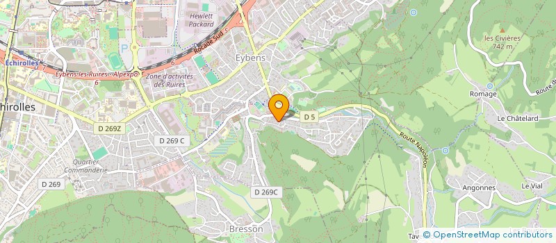 localisation de l'entreprise H F C  EYBENS