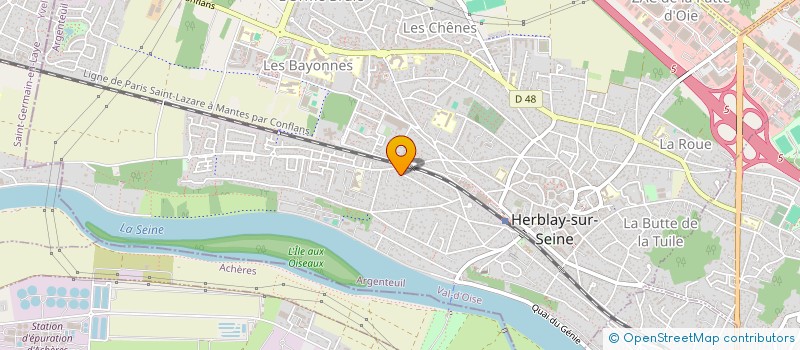 localisation de l'entreprise H.F.C. à HERBLAY-SUR-SEINE