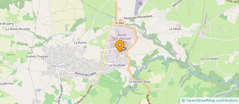 localisation de l'entreprise H.F. DEVELOPPEMENT à MESSIMY