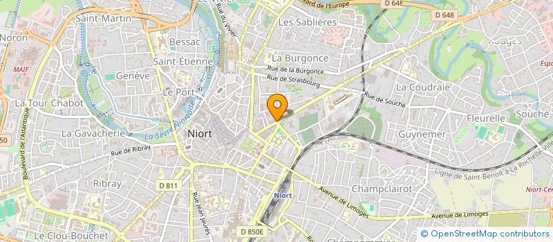 localisation de l'entreprise H F G  NIORT