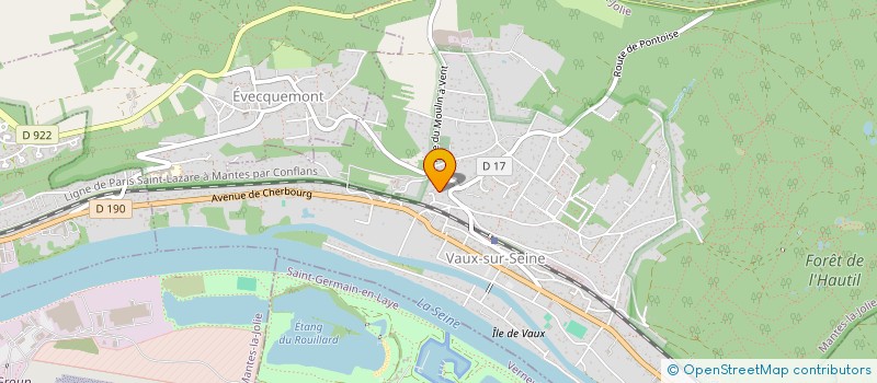 localisation de l'entreprise H&F HOME  VAUX-SUR-SEINE