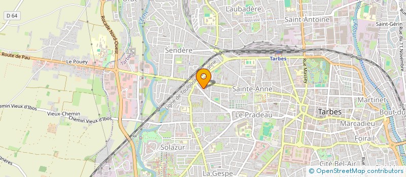 localisation de l'entreprise H & F IMMOBILIER  TARBES